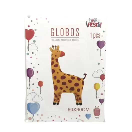 Oferta de Globo Jirafa Foil 60x90cm por 2,5€ en Disfraces Merlín