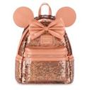 Oferta de Loungefly, minimochila lentejuelas Minnie Mouse, Peach Punch por 98€ en Disney