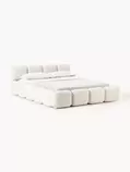Oferta de Cama tapizada en tejido bouclé con espacio de almacenamiento Tayla por 1699€ en Westwing