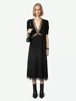 Oferta de Vestido Redox de Jacquard de Seda por 725€ en Zadig & Voltaire