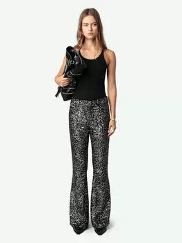 Oferta de Pantalón Prevy con Lentejuelas por 595€ en Zadig & Voltaire