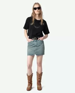 Oferta de Falda Juice Denim por 175€ en Zadig & Voltaire