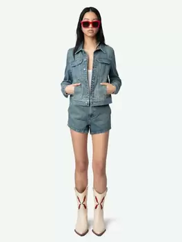 Oferta de Chaqueta Kioky Vaquera por 395€ en Zadig & Voltaire