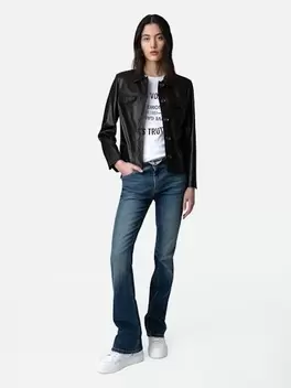 Oferta de Chaqueta de cuero Liam por 675€ en Zadig & Voltaire