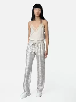 Oferta de Pantalón Pomy Jacquard por 227€ en Zadig & Voltaire