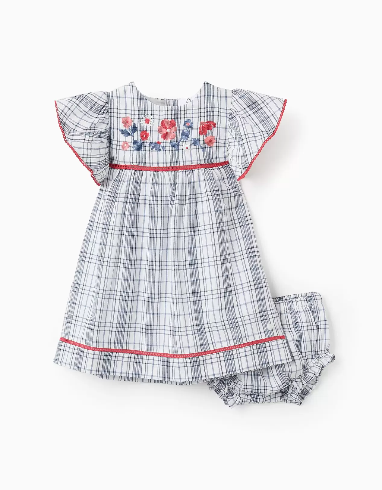 Oferta de Checkered Dress + Bloomers for Baby Girls 'You&Me', Multicolour por 22,99€ en Zippy