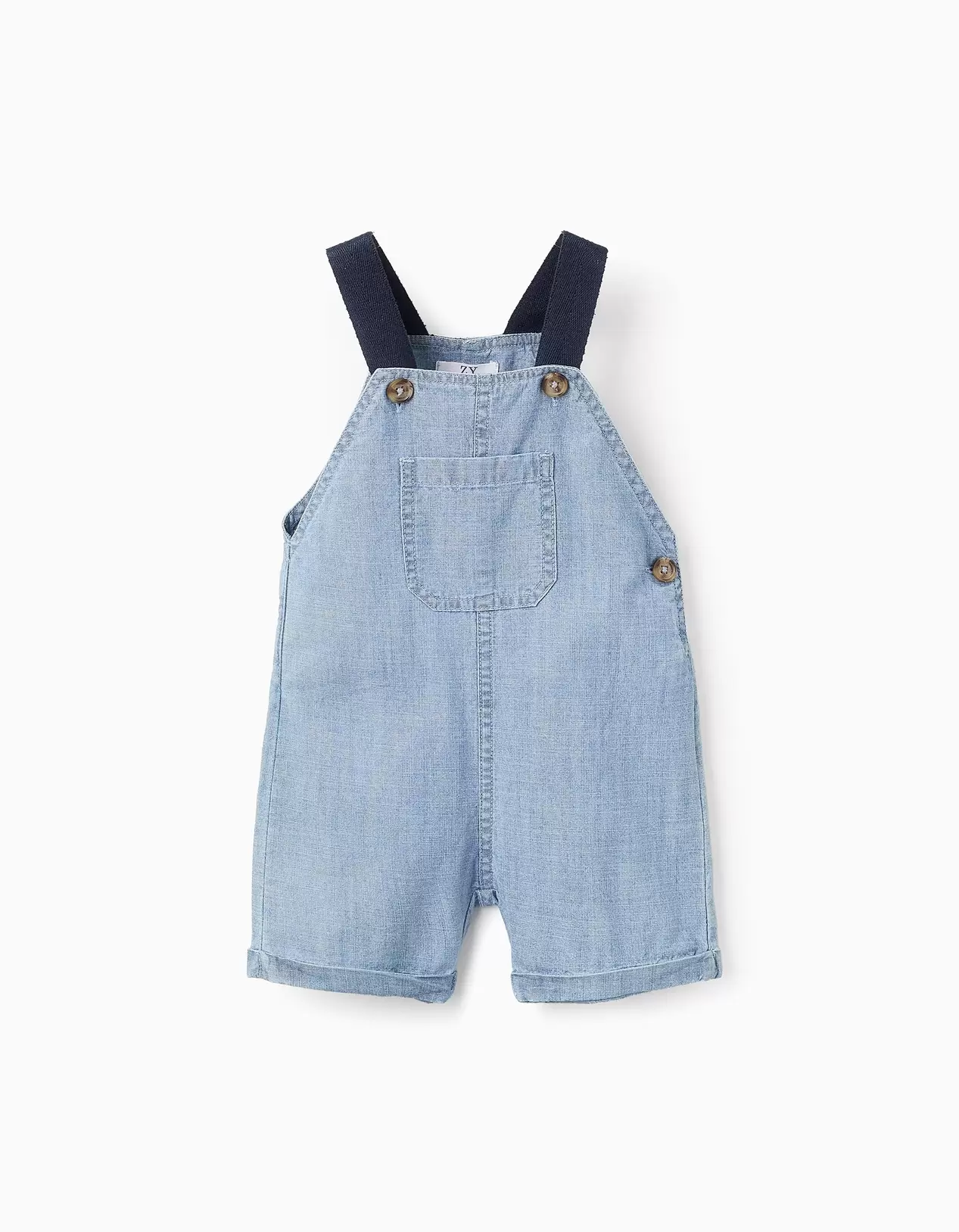 Oferta de Short Denim Dungarees for Baby Boys, Blue por 19,99€ en Zippy