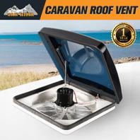 Oferta de San Hima Caravan Roof Vent 12V Fan RV Shower Hatch 355x355mm Motorhome Camper por 117,57€ en eBay