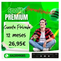 Oferta de Spotif 12 meses (LEER DESCRIPCION) por 24,95€ en eBay