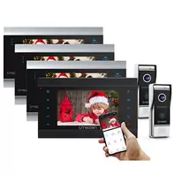 Oferta de TMEZON 1080P WiFi IP Sistema Videocitofono Con 7" LCD Monitor Telecamera Esterna por 32,97€ en eBay