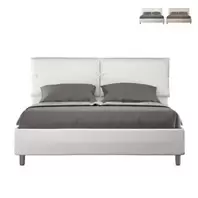 Oferta de Letto matrimoniale contenitore 160x190 cuscini imbottito Sleeper por 739,99€ en eBay