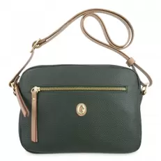 Oferta de Bolso bandolera de mujer en piel vacuno color verde- Oasis por 129€ en El Potro