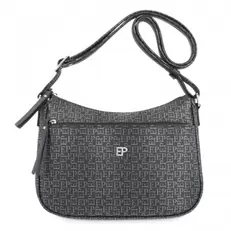 Oferta de Bolso Bandolera mujer negro con print de logos El Potro - Insignia por 105€ en El Potro