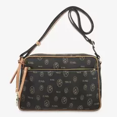 Oferta de Bolso Bandolera mujer en lona y piel vacuno color negro- Vintage por 105€ en El Potro