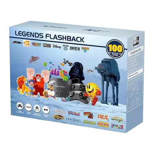 Oferta de Consola Retro Legends Flashback 100 Juegos, 2 Mandos, HDMI 720p, Plug&play por 59,96€ en Electro Depot