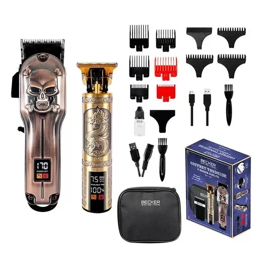 Oferta de Barbero BECKER set 2 recortadoras + maquinilla de afeitar de viaje por 49,96€ en Electro Depot