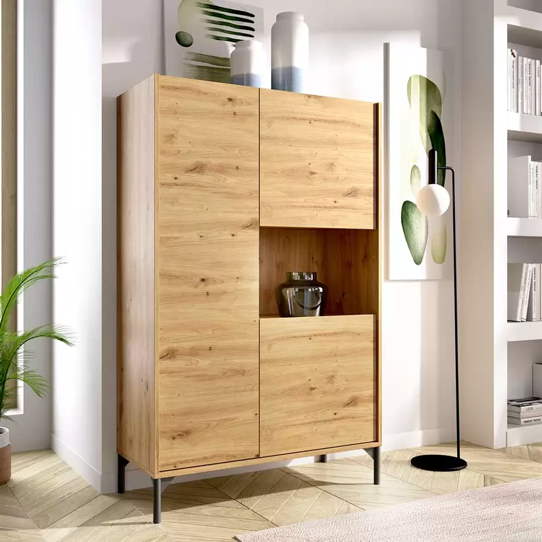 Oferta de Módulo alto Ness 3 puertas 135x81x43 cm por 180€ en Embargos a lo bestia