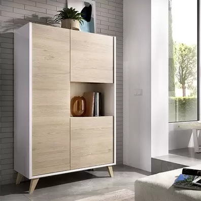 Oferta de Módulo alto Ness 3 puertas 135x81x43 cm por 155€ en Embargos a lo bestia