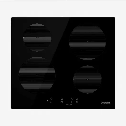 Oferta de Placa de inducción Meissa 4072 Universal Blue 4 fuegos 6600-7400W con temporizador negro 6x59x52 cm por 194,99€ en Embargos a lo bestia