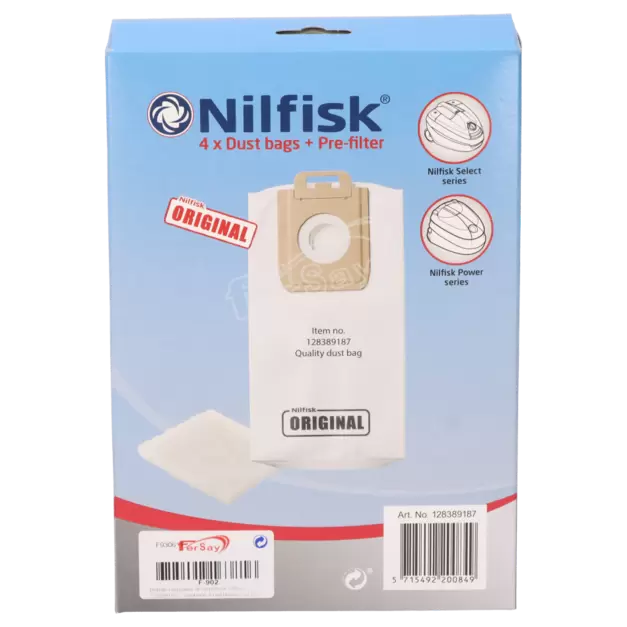 Oferta de Bolsa para aspirador Nilfisk 128389187. por 18,15€ en Fersay