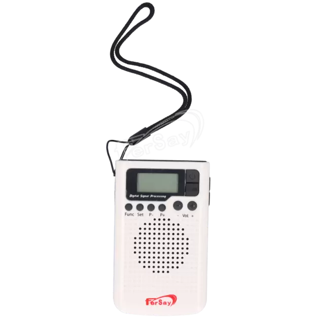 Oferta de Radio digital de bolsillo FM PLL/AM Fersay, modelo: FERSAY-RDIG-2020B, incluye reloj + despertador, ... por 15,6€ en Fersay