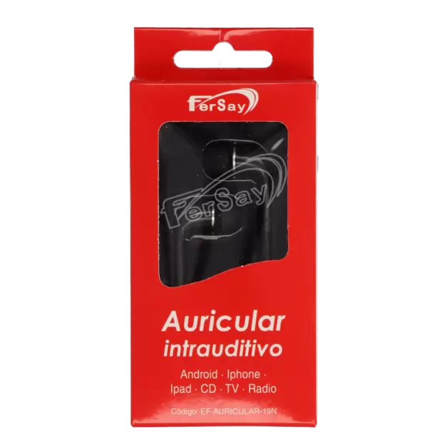 Oferta de Auricular Fersay intra-auditivo negro por 6,85€ en Fersay