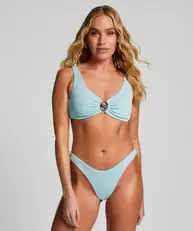 Oferta de Braguita de Bikini de Corte Alto Crinkle por 18,99€ en Hunkemoller