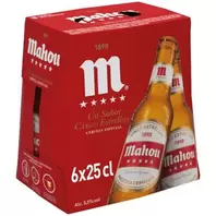 Oferta de Cerveza Rubia 5 Estrellas Botellín 6 x 250ML por 2,99€ en Hiperber