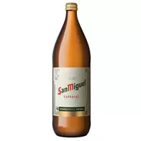 Oferta de Cerveza Rubia Botella 1L por 1,49€ en Hiperber