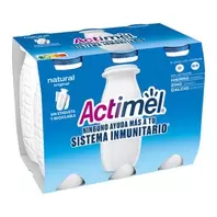 Oferta de Yogur Líquido Actimel Natural 6UD por 3,79€ en Hiperber