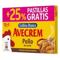 Oferta de Caldo de Pollo Avecrem 12UD por 1,68€ en Hiperber