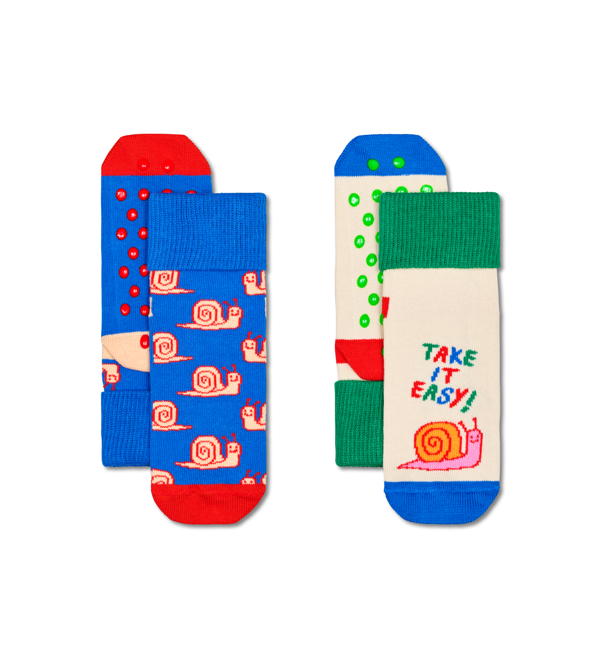 Oferta de Kids 2-Pack Take It Easy Anti-Slip Socks por 10,5€ en Happy Socks