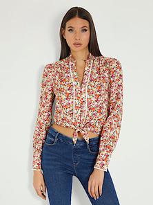 Oferta de Camisa con estampado floral por 90€ en Guess