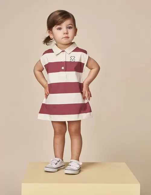 Oferta de Vestido polo de rayas por 23,09€ en Gocco