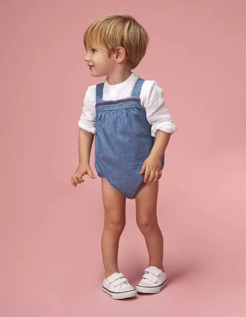 Oferta de Ranita vaquera con bordado azul claro por 42,99€ en Gocco
