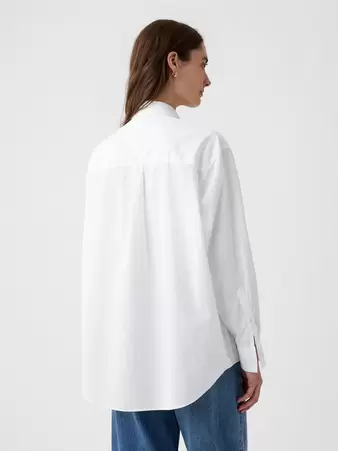 Oferta de Organic Cotton Poplin Big Shirt por 74€ en GAP