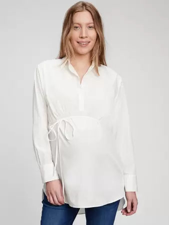Oferta de Maternity Popover Shirt por 93€ en GAP