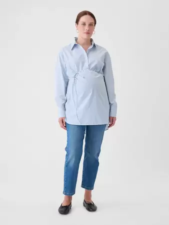 Oferta de Maternity Popover Shirt por 82€ en GAP