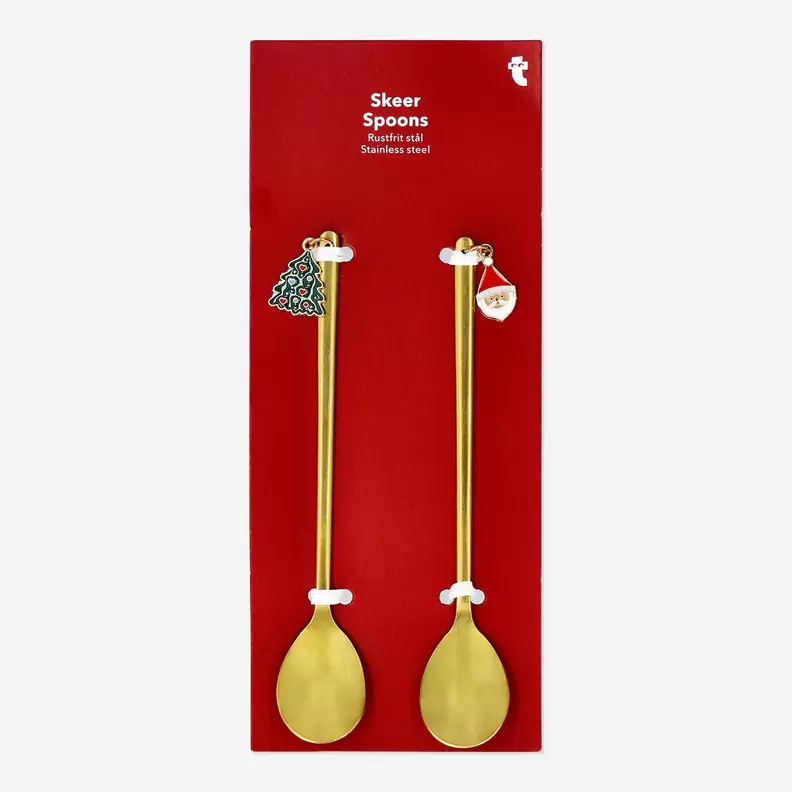 Oferta de Cucharas con Decoraciones de Navidad - 2 piezas por 4€ en Flying Tiger