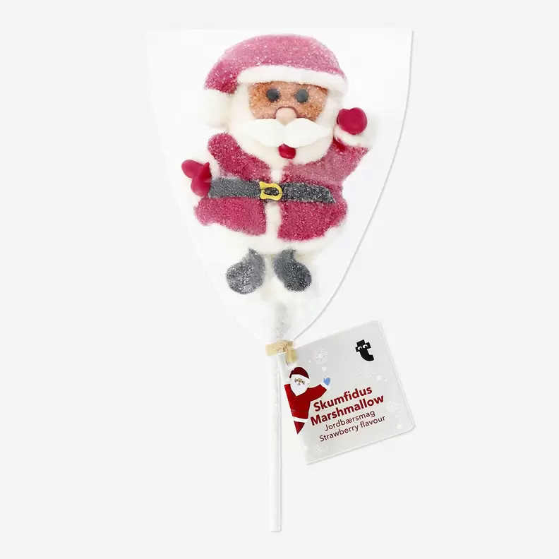 Oferta de Malvavisco de Papá Noel en un palito - Sabor fresa por 1€ en Flying Tiger