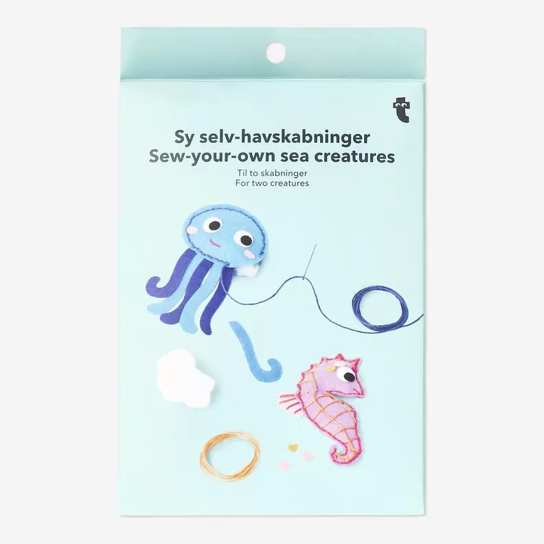 Oferta de DIY kit de costura de criaturas marinas por 4€ en Flying Tiger