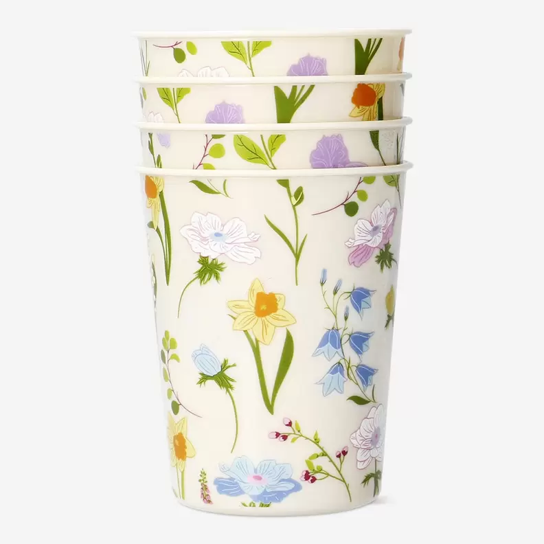 Oferta de Vasos reutilizables de flores - 4 uds por 5€ en Flying Tiger
