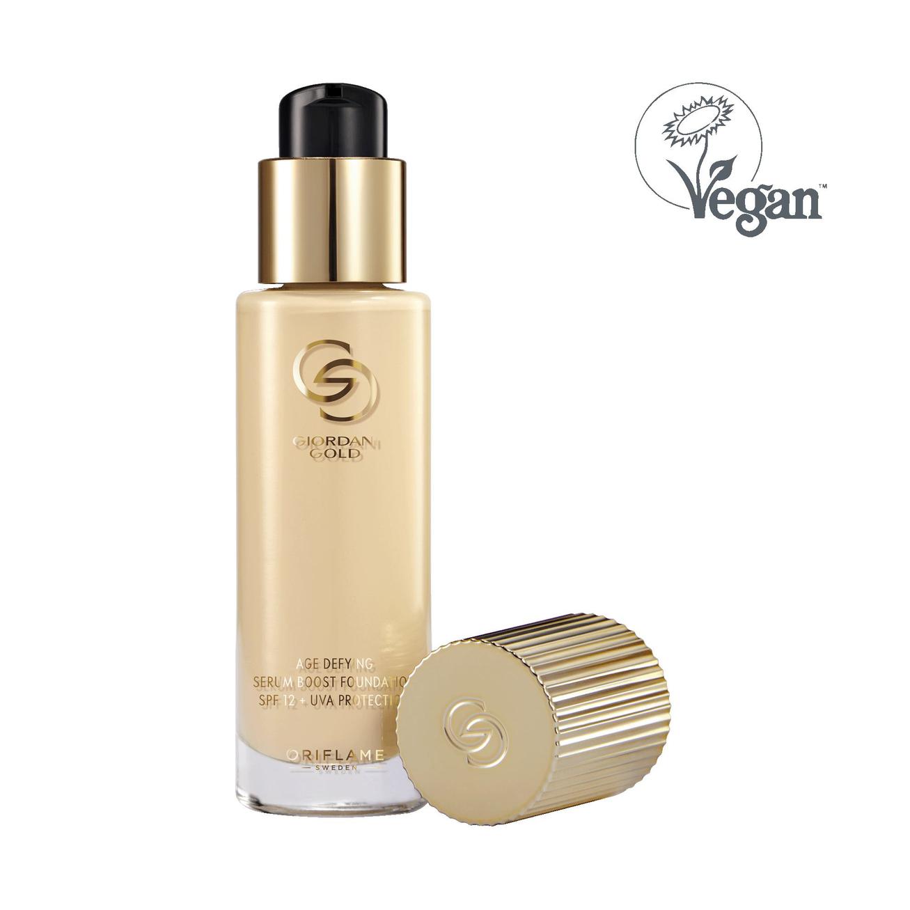Oferta de Maquillaje Antienvejecimiento Serum Boost SPF 12 + Protección UVA Giordani Gold por 24,99€ en Oriflame