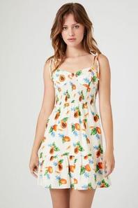 Oferta de Tropical Fruit Print Mini Dress por 23€ en Forever 21