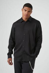 Oferta de Satin Long-Sleeve Shirt por 26€ en Forever 21