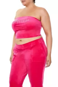 Oferta de Plus Size Juicy Couture Tube Top por 26€ en Forever 21