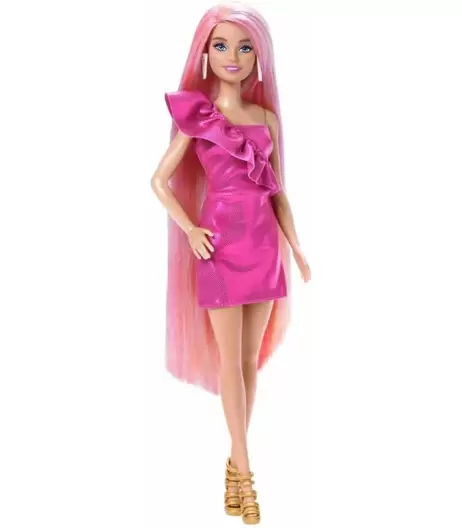 Oferta de BARBIE TOTALLY HAIR JDC85 – MUÑECA PELO EXTRALARGO DE COLORES por 13€ en Panre