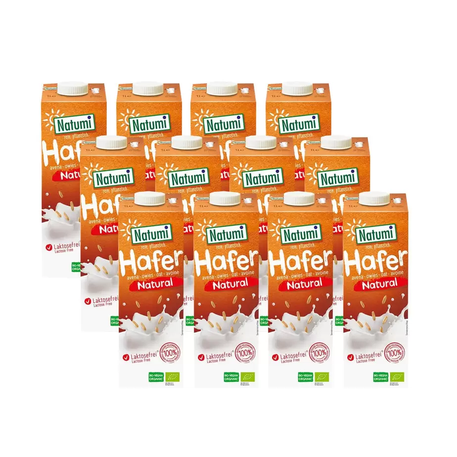 Oferta de Pack 12 x  Bebida Avena BIO  Natumi 1 L por 19,31€ en Planeta Huerto