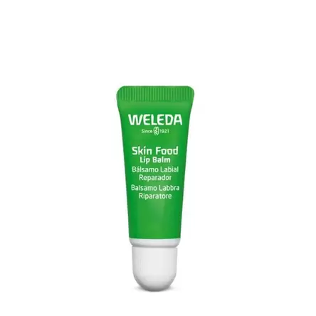 Oferta de Skin Food Bálsamo Labial Reparador Plantas Medicinales Weleda 8ml por 5,06€ en Planeta Huerto