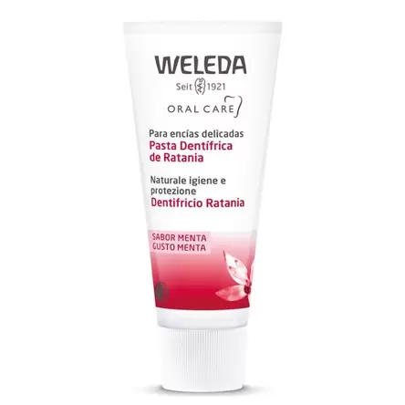 Oferta de Pasta dentífrica de Ratania  Weleda 75 ml por 5,6€ en Planeta Huerto